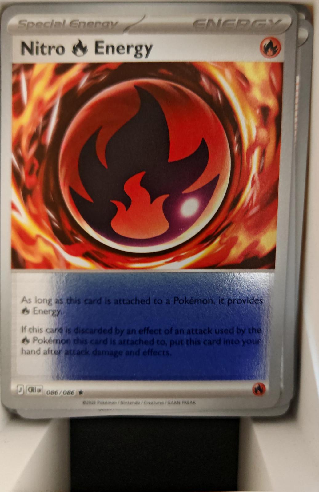 Nitro R Energy - 086/086 - Reverse Holo - CHAOS RISING - Pokemon - | AA25-64
