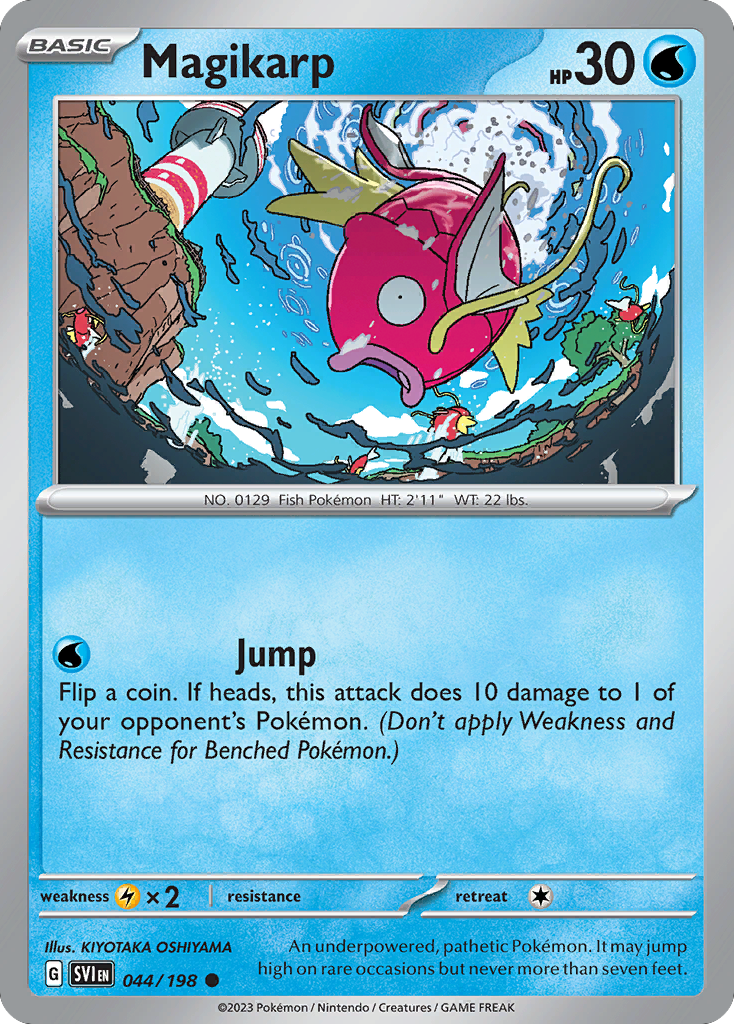 Magikarp - 044/198 - - SCARLET & VIOLET - Pokemon - Common | AA48-31