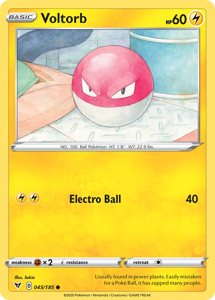 Voltorb - 045/185 - - VIVID VOLTAGE - Pokemon - Common | AA67-27