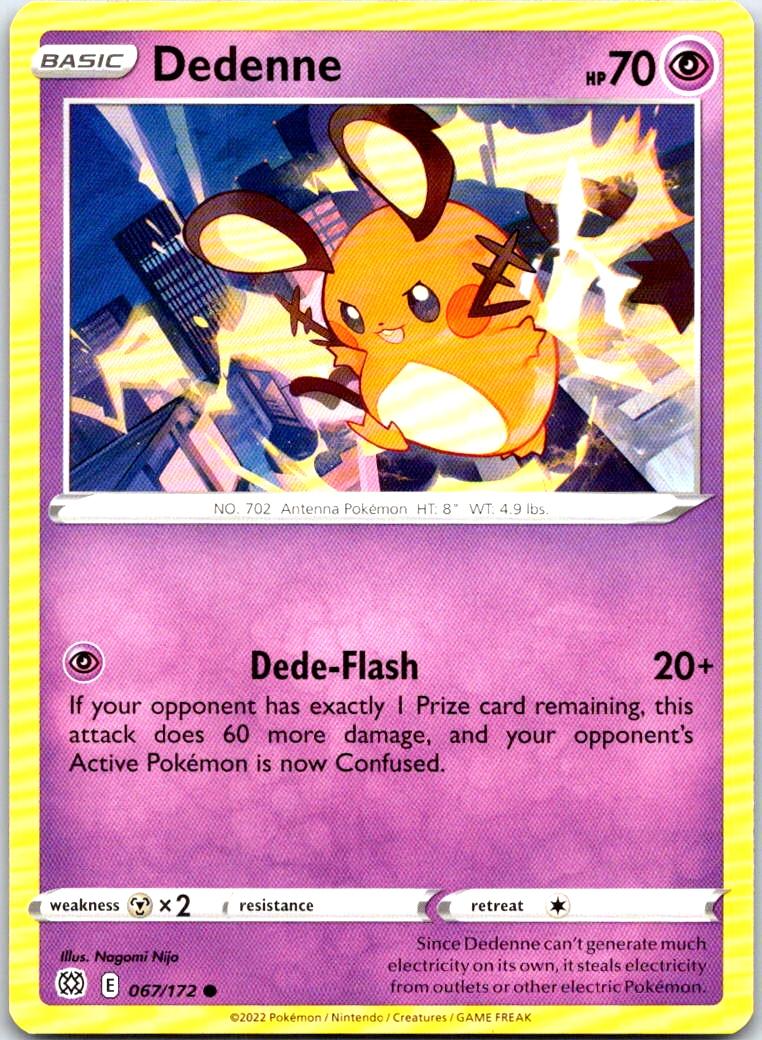 Dedenne - 067/172 - - BRILLIANT STARS - Pokemon - Common | AB43-41