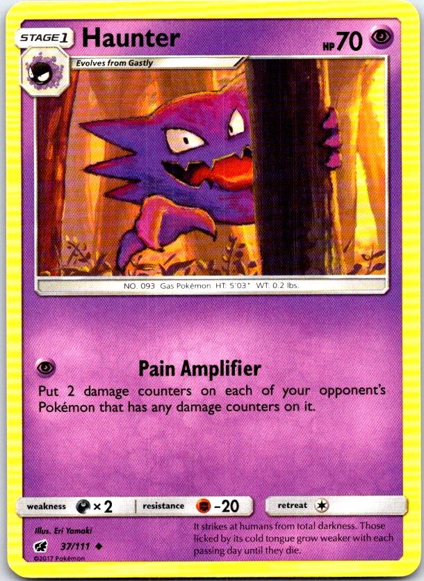 Haunter - 37/111 - - CRIMSON INVASION - Pokemon - Uncommon | AB98-27