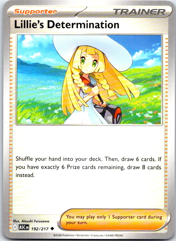 Lillie's Determination - 192/217 - - ASCENDED HEROES - Pokemon - | AC20-16