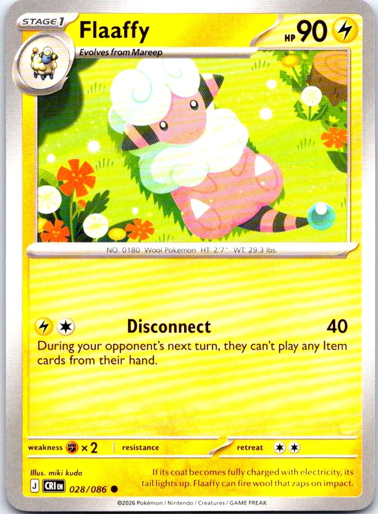 Flaaffy - 028/086 - - CHAOS RISING - Pokemon - Common | AB17-15