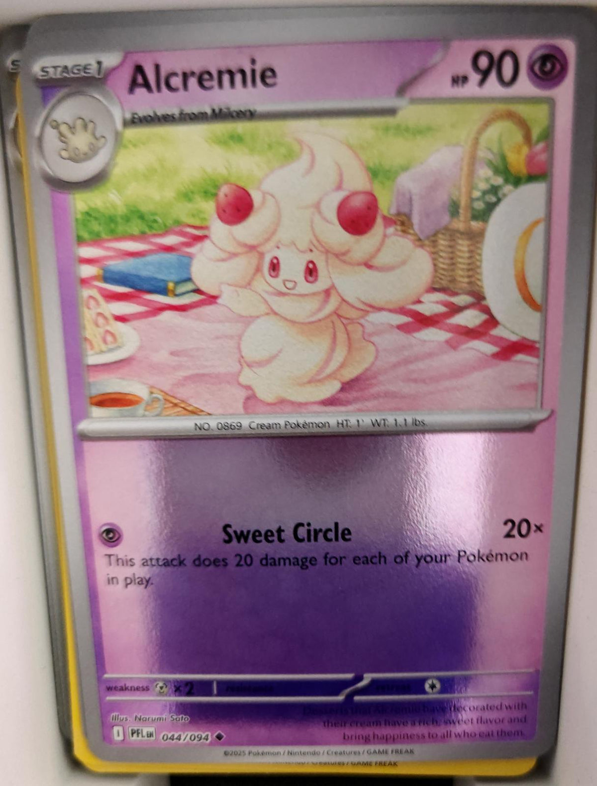 Alcremie - 044/094 - Reverse Holo - PHANTASMAL FLAMES - Pokemon - | AA26-67