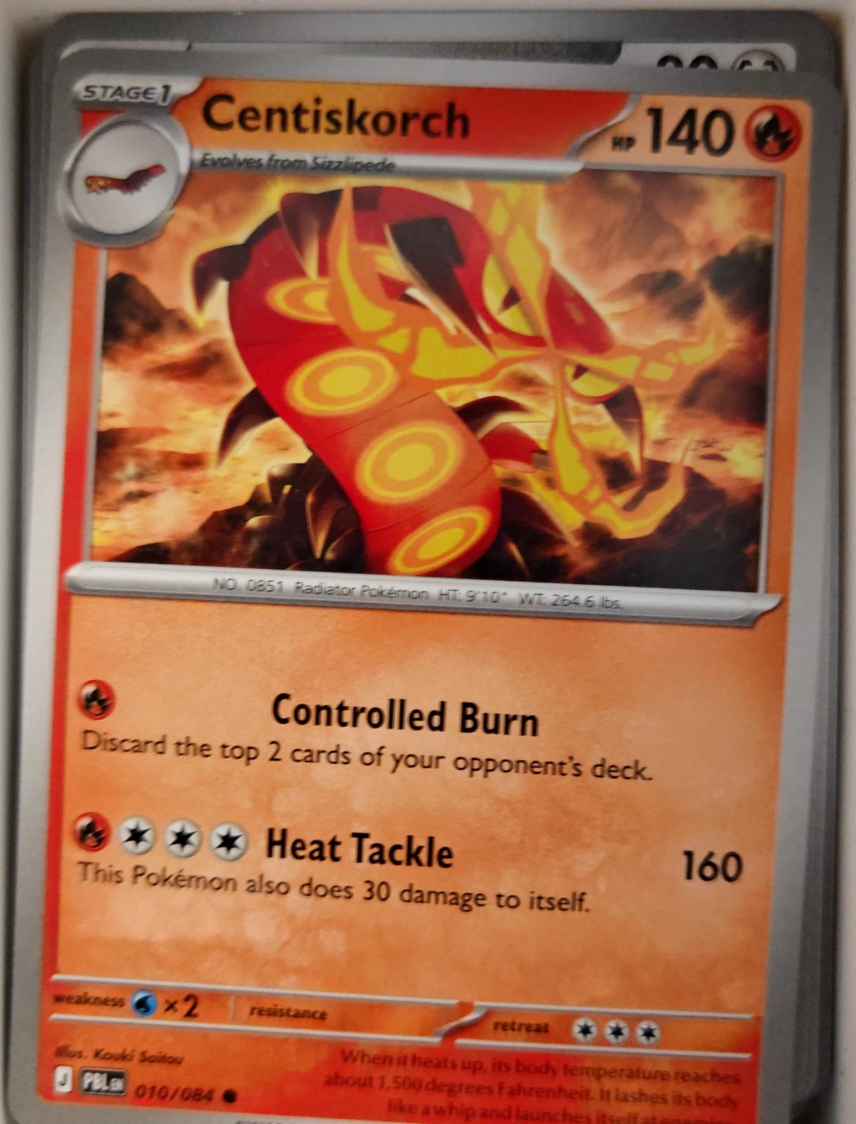 Centiskorch - 010/084 - - PITCH BLACK - Pokemon - Common | AA17-97