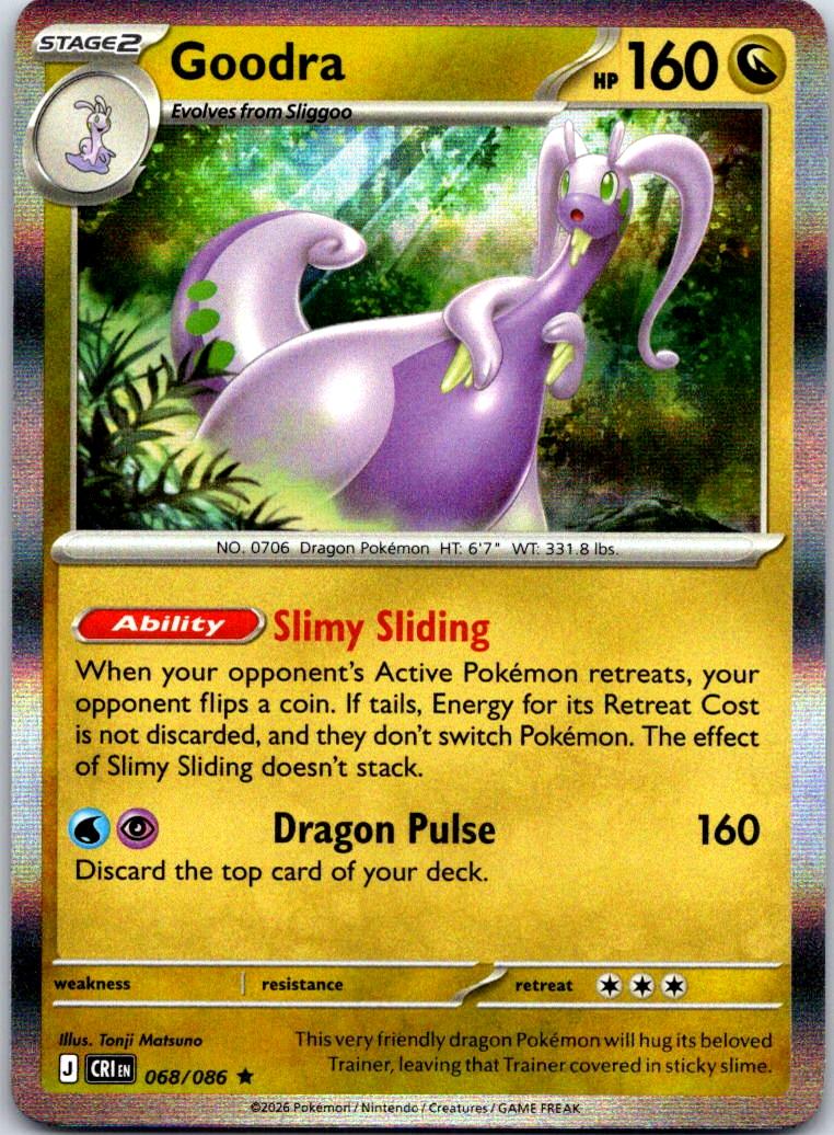 Goodra - 068/086 - Holo - CHAOS RISING - Pokemon - Rare | AA121-32