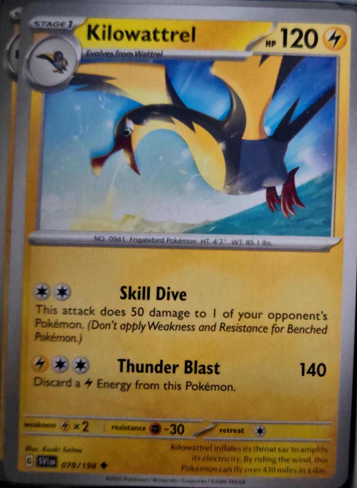 Kilowattrel - 079/198 - - SCARLET & VIOLET - Pokemon - Uncommon | AA48-102