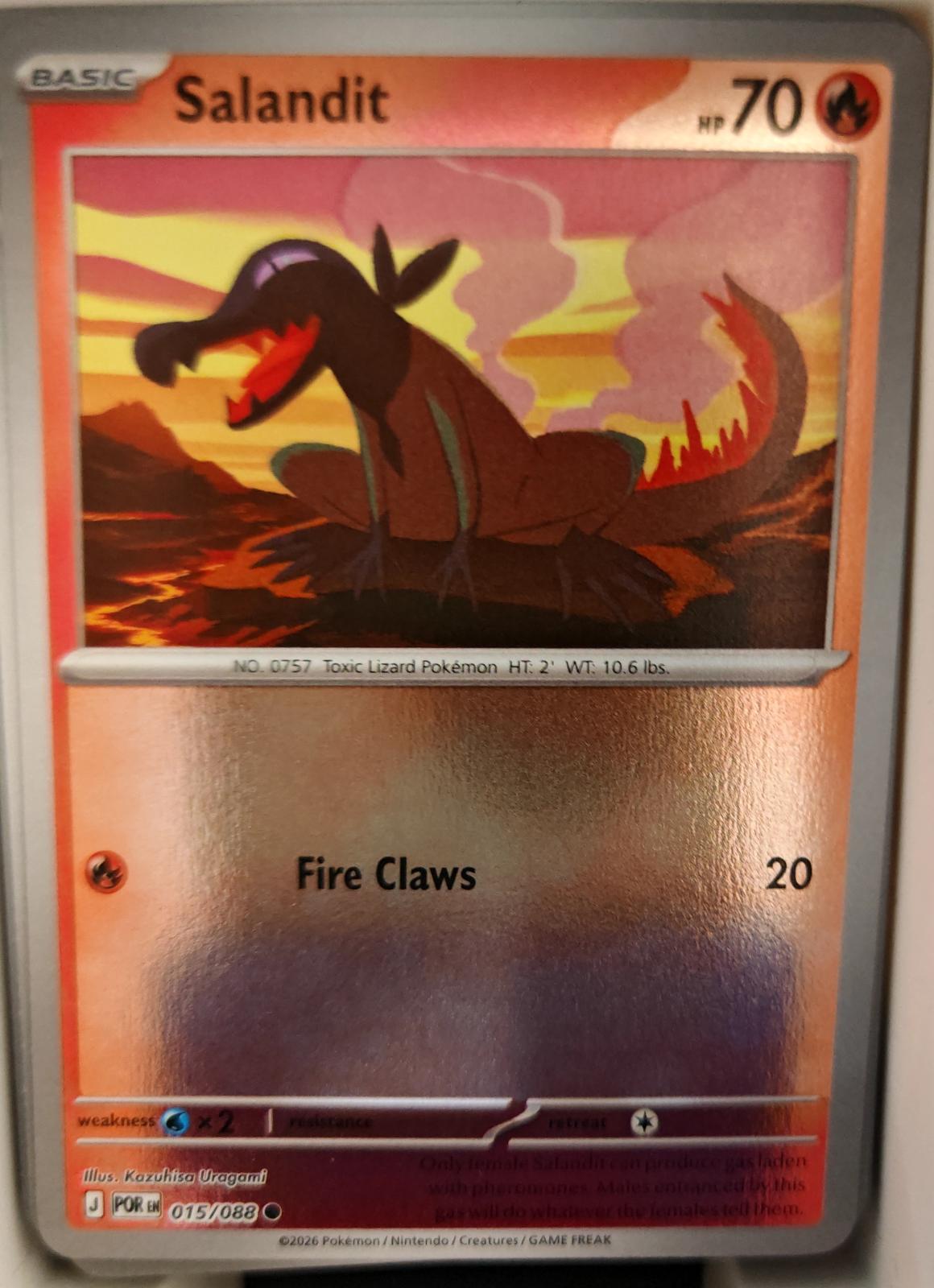 Salandit - 015/088 - Reverse Holo - PERFECT ORDER - Pokemon - Common | AA19-93