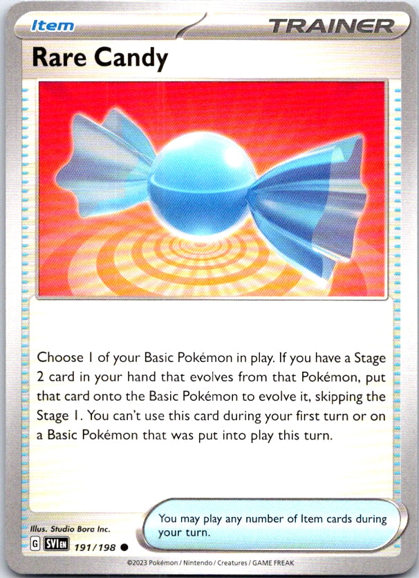 Rare Candy - 191/198 - - SCARLET & VIOLET - Pokemon - Common | AC24-59