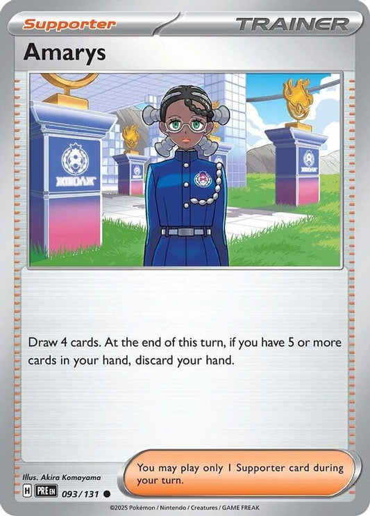 Amarys - 093/131 - - PRISMATIC EVOLUTIONS - Pokemon - Common | AA29-41