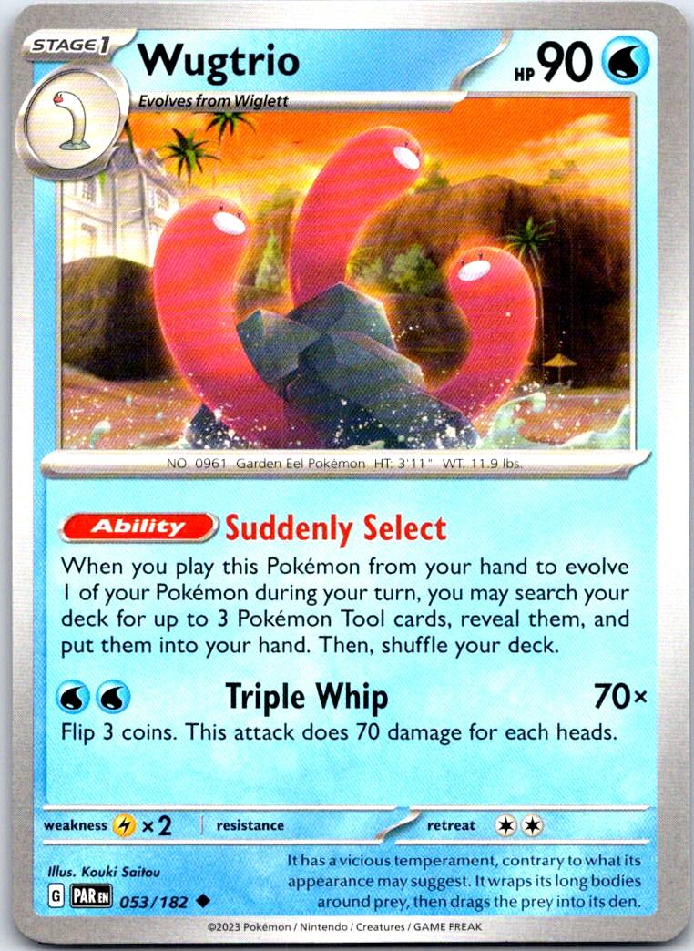 Wugtrio - 053/182 - - PARADOX RIFT - Pokemon - Uncommon | AB24-46