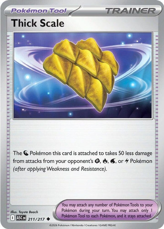 Thick Scale - 211/217 - - ASCENDED HEROES - Pokemon - Uncommon | AA40-25