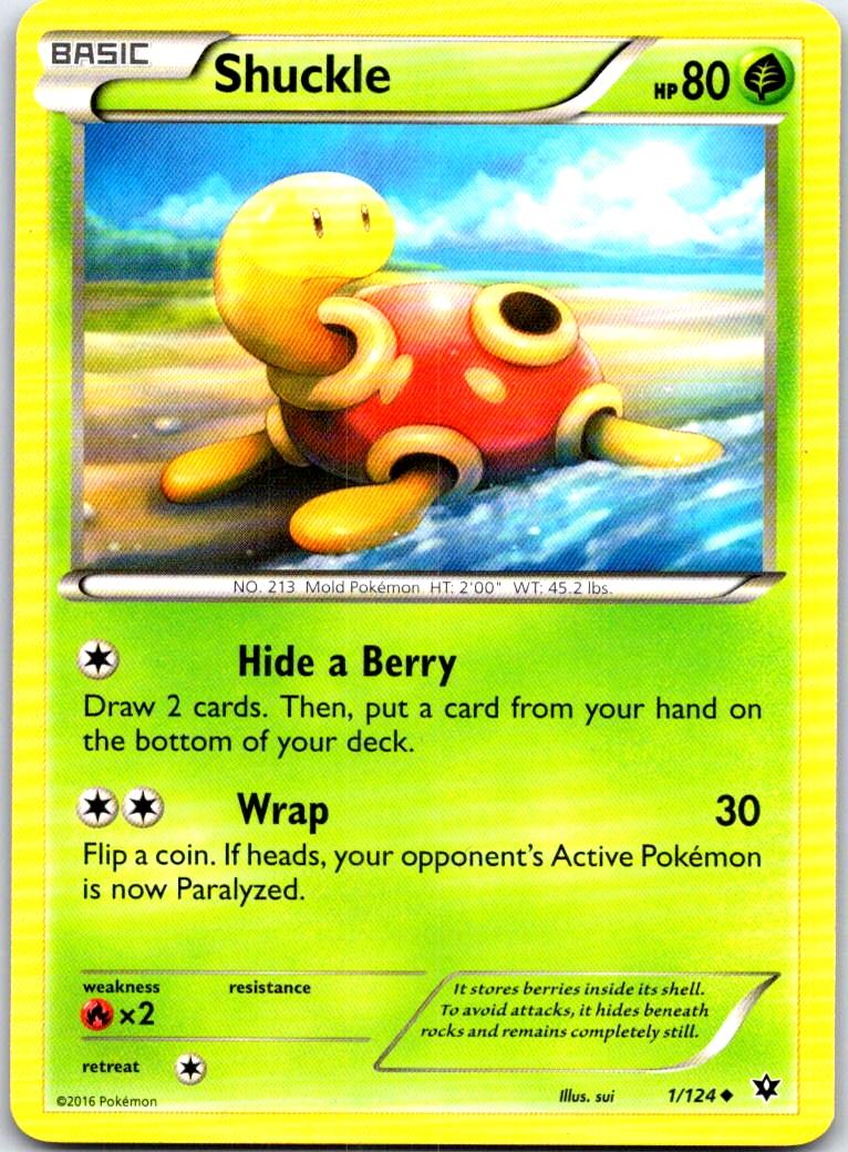 Shuckle - 1/124 - - FATES COLLIDE - Pokemon - Uncommon | AB64-25