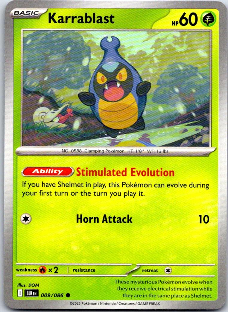 Karrablast - 009/086 - - BLACK BOLT - Pokemon - Common | AA106-35