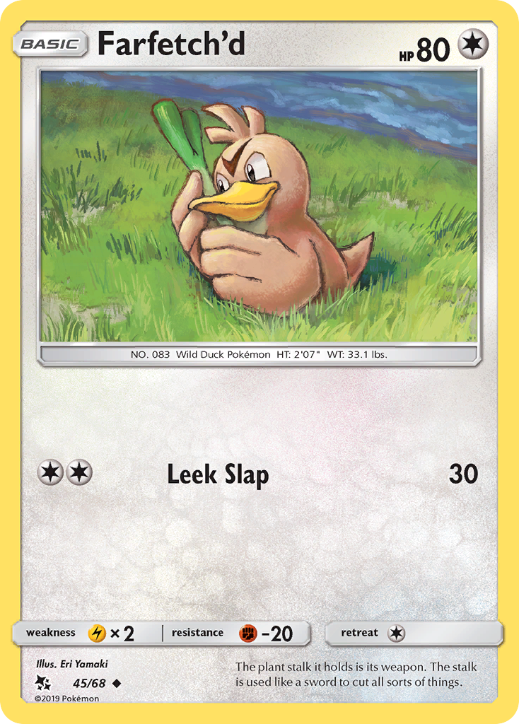 Farfetch'd - 45/68 - - HIDDEN FATES - Pokemon - Uncommon | AA68-13