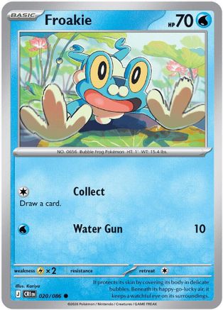 Froakie - 020/086 - - CHAOS RISING - Pokemon - Common | AA08-97