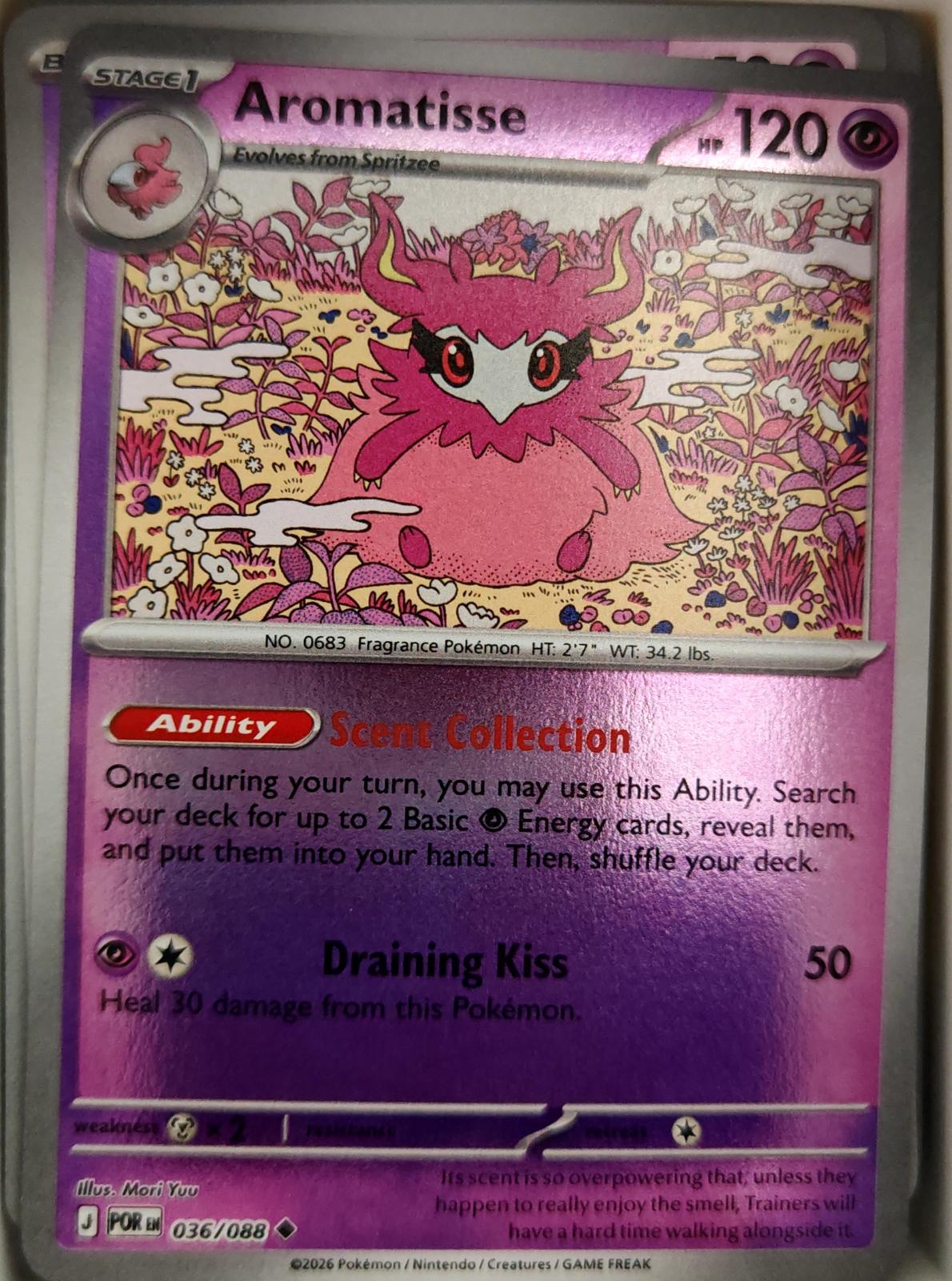 Aromatisse - 036/088 - Reverse Holo - PERFECT ORDER - Pokemon - | AA04-37