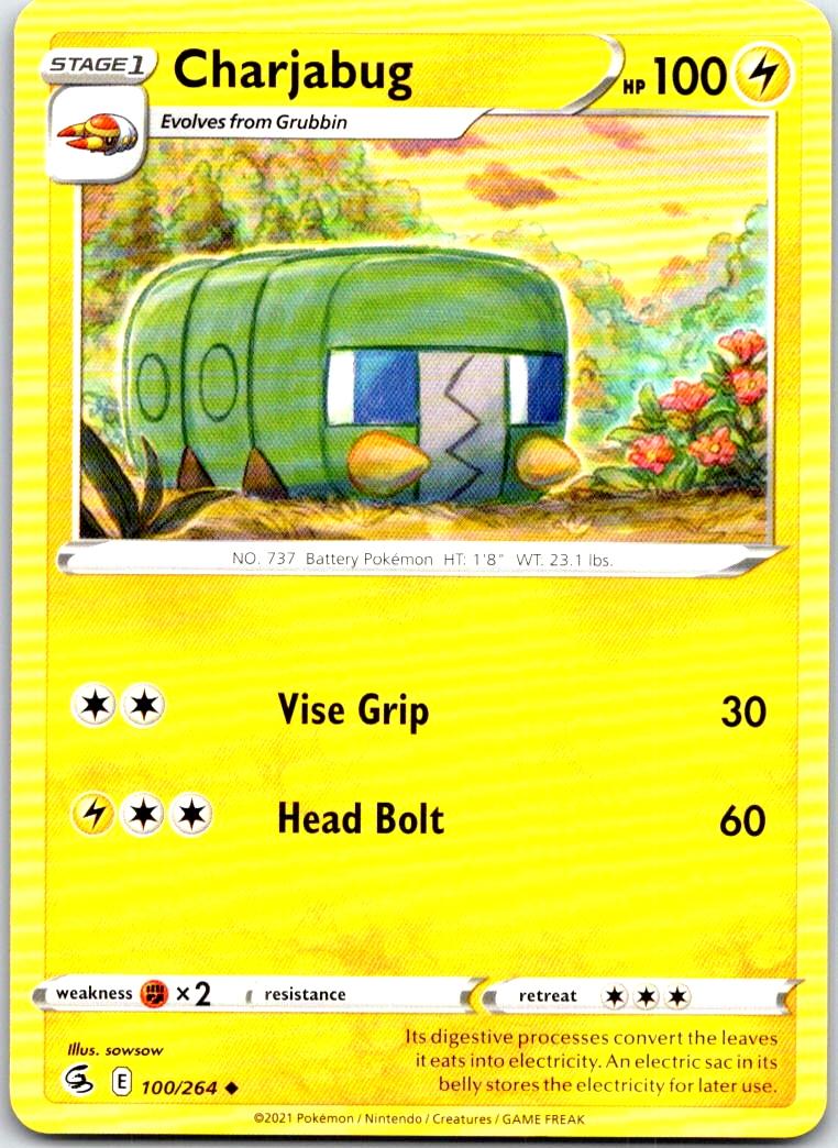 Charjabug - 100/264 - - FUSION STRIKE - Pokemon - Uncommon | AB39-45