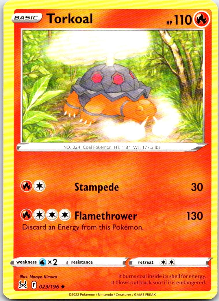Torkoal - 023/196 - - LOST ORIGIN - Pokemon - Uncommon | AB48-11
