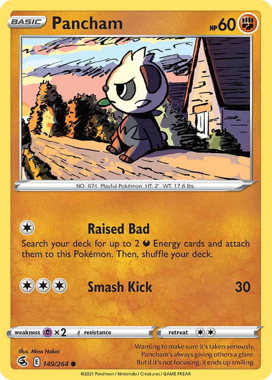 Pancham - 149/264 - - FUSION STRIKE - Pokemon - Common | AA67-2