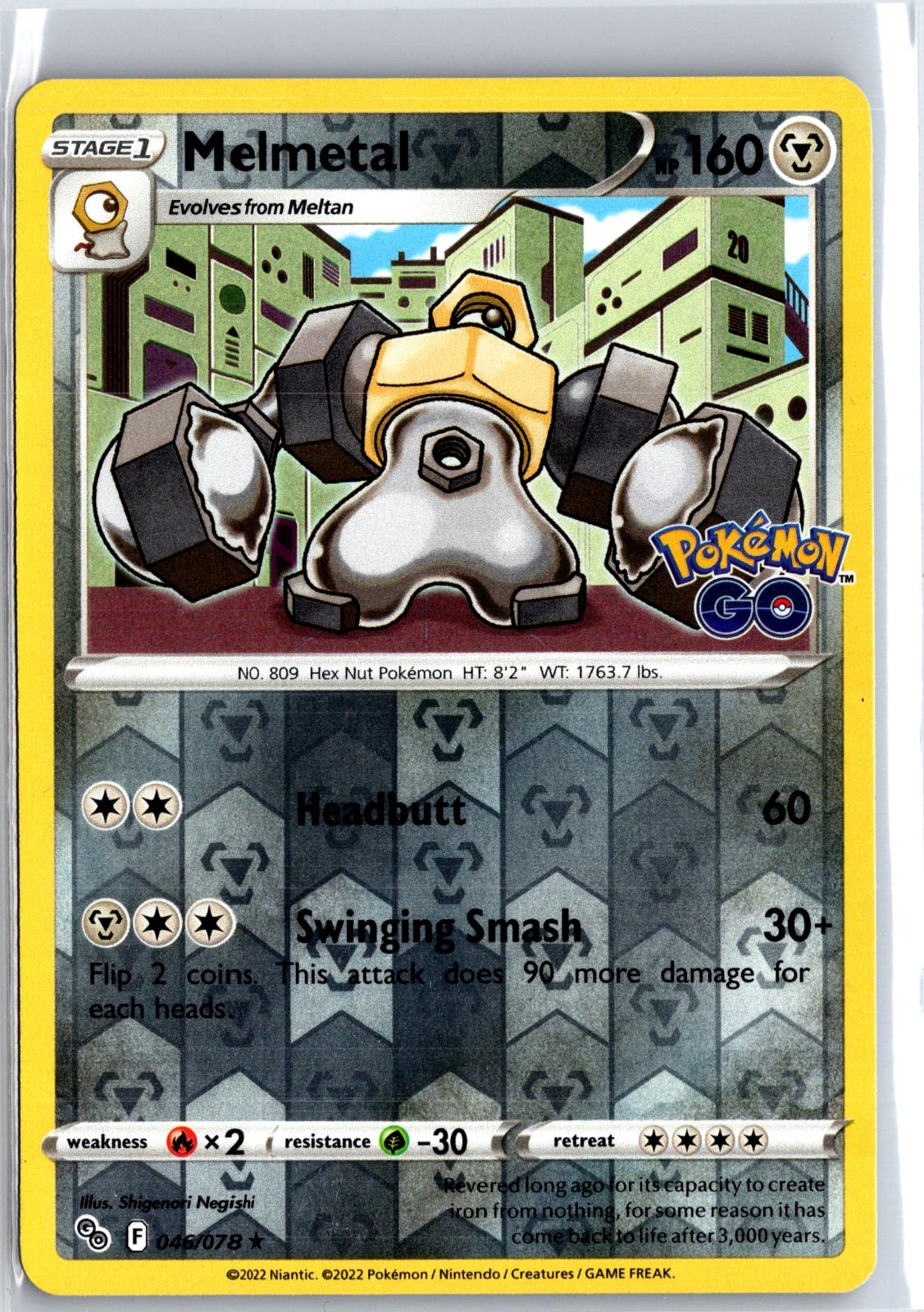 Melmetal - 046/078 - Reverse Holo - POKEMON GO - Pokemon - Rare | AA129-35