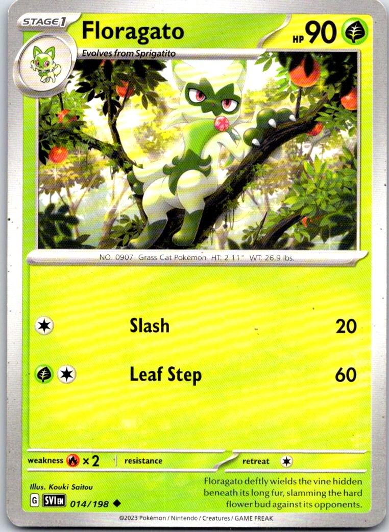 Floragato - 014/198 - - SCARLET & VIOLET - Pokemon - Uncommon | AB11-8