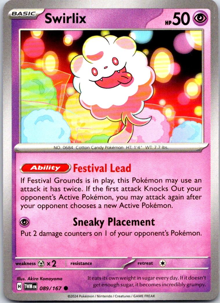 Swirlix - 089/167 - - TWILIGHT MASQUERADE - Pokemon - Common | AB10-9