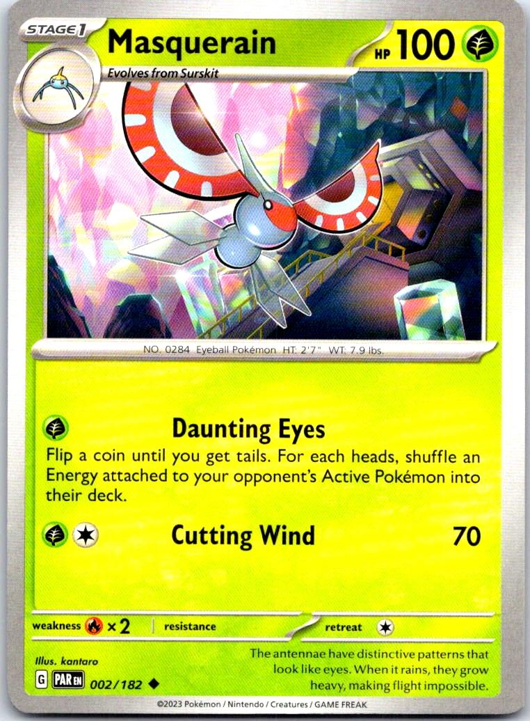 Masquerain - 002/182 - - PARADOX RIFT - Pokemon - Uncommon | AB27-11