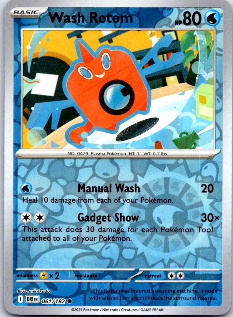 Wash Rotom - 061/182 - Reverse Holo - DESTINED RIVALS - Pokemon - | AA128-40
