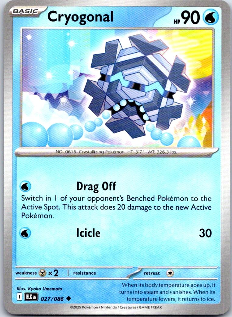 Cryogonal - 027/086 - - BLACK BOLT - Pokemon - Uncommon | AA106-10
