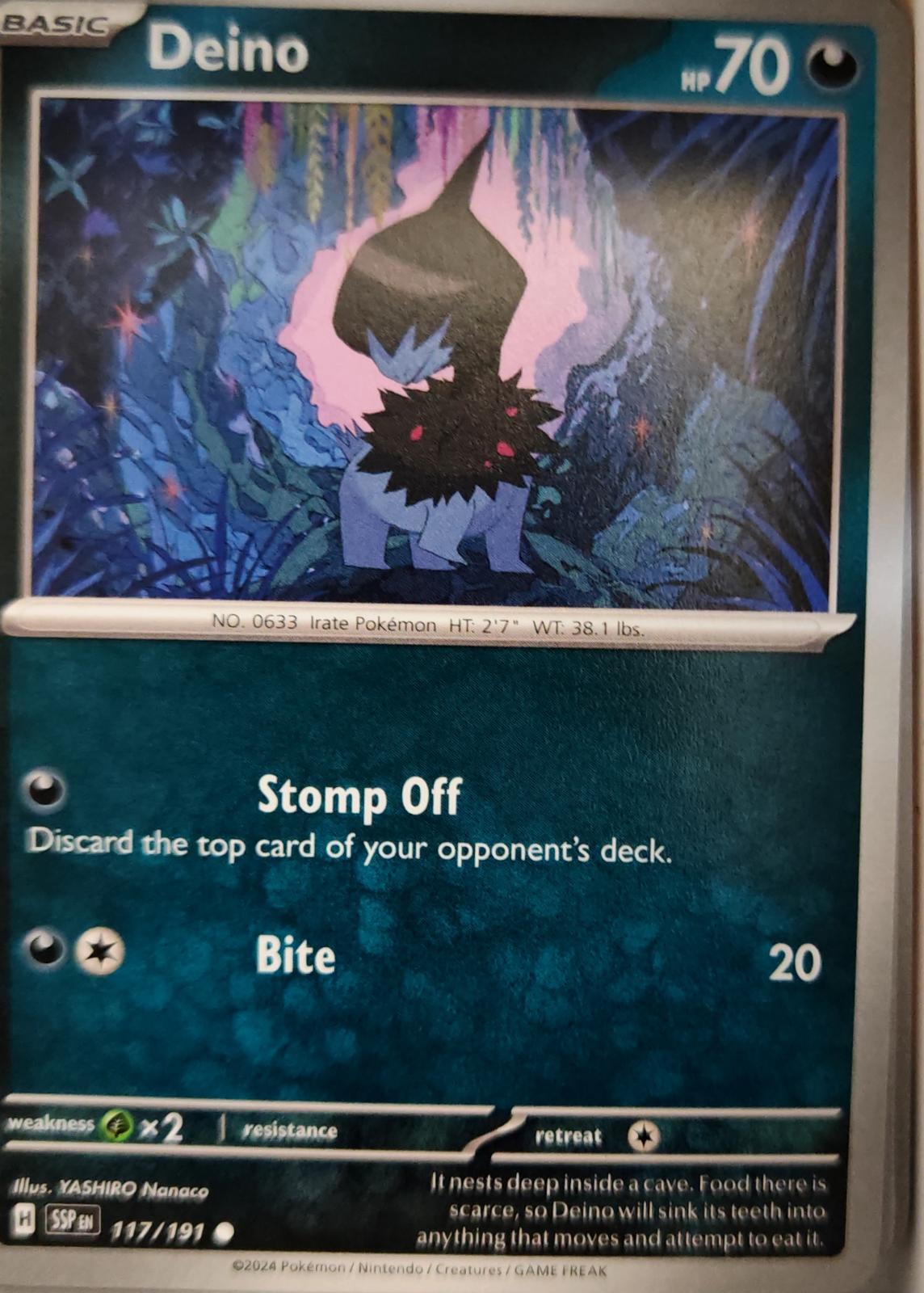 Deino - 117/191 - - SURGING SPARKS - Pokemon - Common | AA09-32
