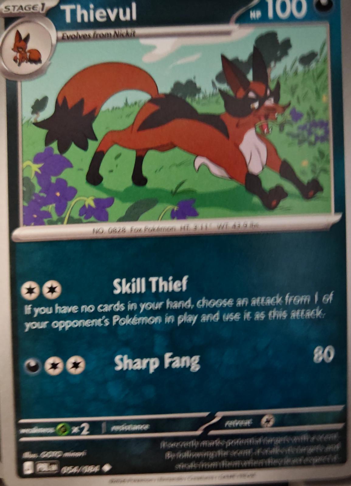 Thievul - 054/084 - - PITCH BLACK - Pokemon - Uncommon | AA32-66