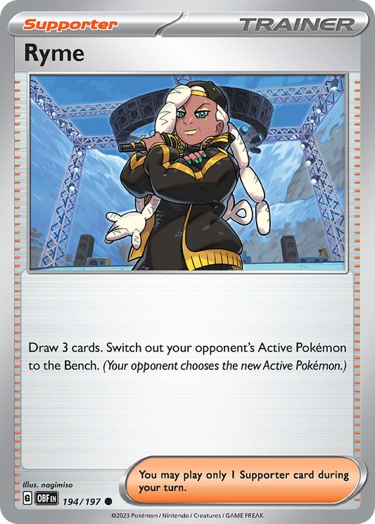 Ryme - 194/197 - - OBSIDIAN FLAMES - Pokemon - Common | AA15-39