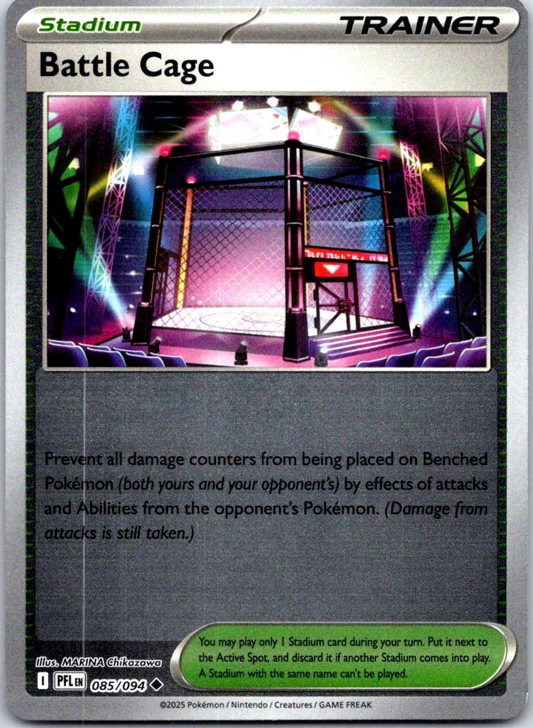 Battle Cage - 085/094 - Reverse Holo - PHANTASMAL FLAMES - Pokemon - | AB14-4