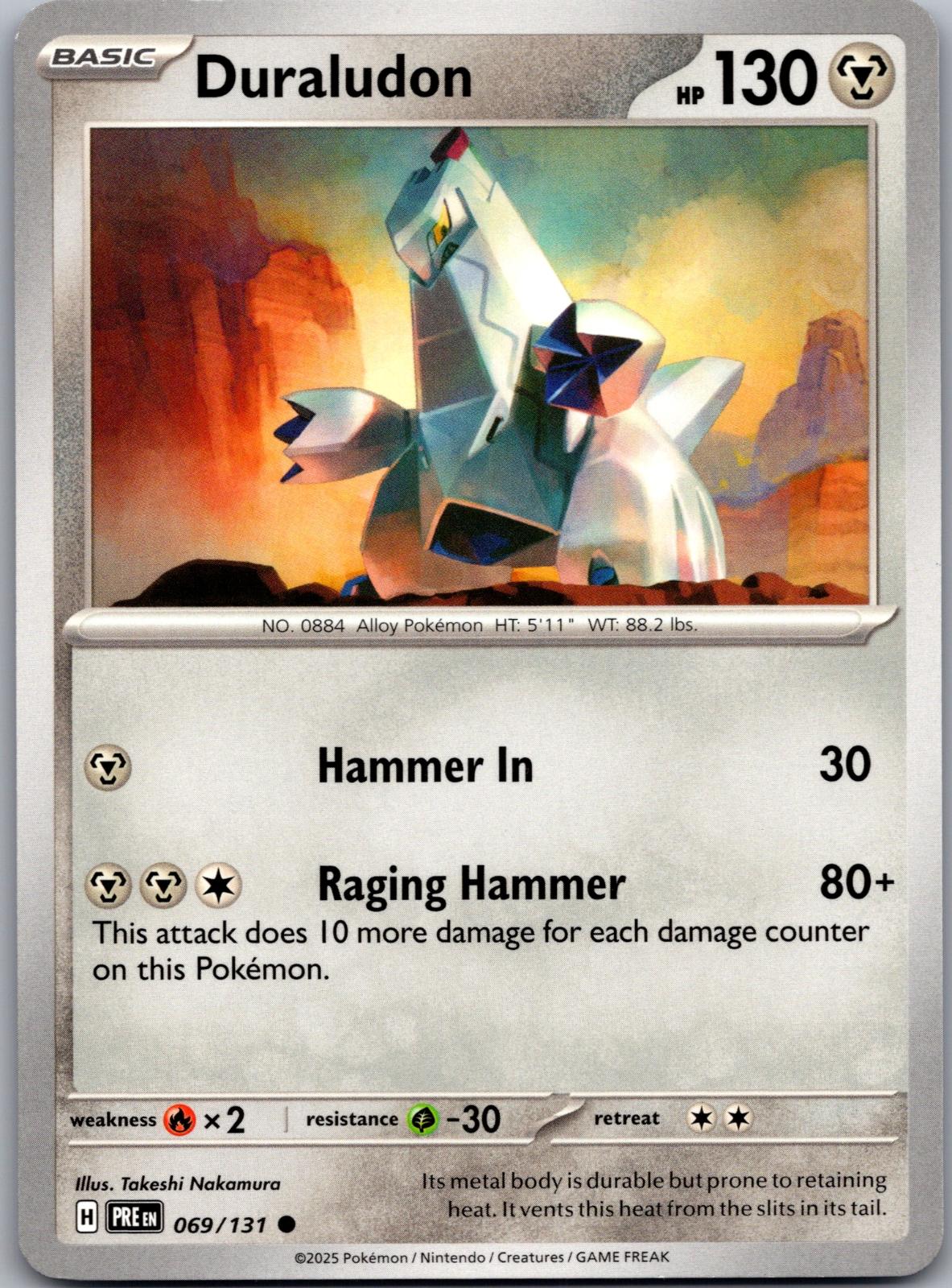 Duraludon - 069/131 - - PRISMATIC EVOLUTIONS - Pokemon - Common | AA81-39