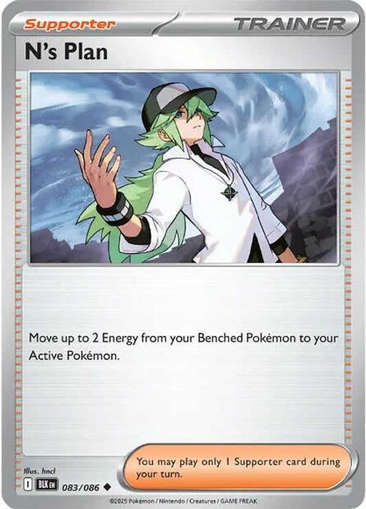 N's Plan - 083/086 - - BLACK BOLT - Pokemon - Uncommon | AA41-66