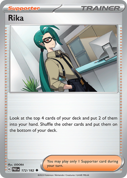 Rika - 172/182 - - PARADOX RIFT - Pokemon - Uncommon | AA41-86
