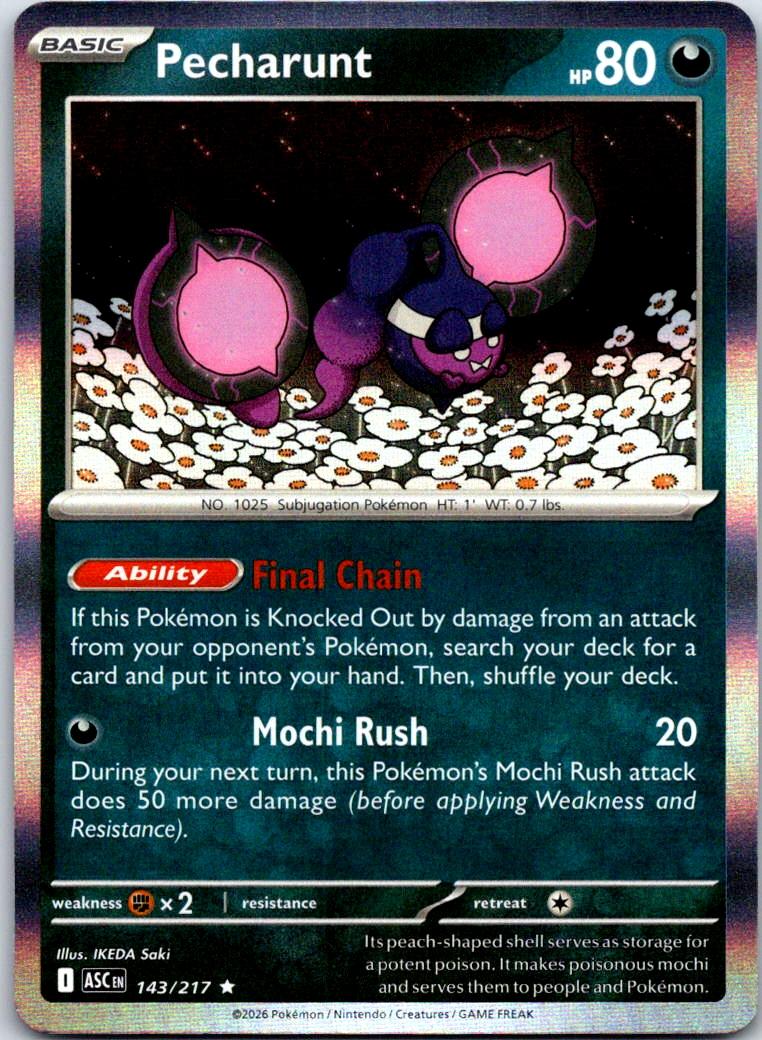 Pecharunt - 143/217 - Holo - ASCENDED HEROES - Pokemon - Rare | AB07-15