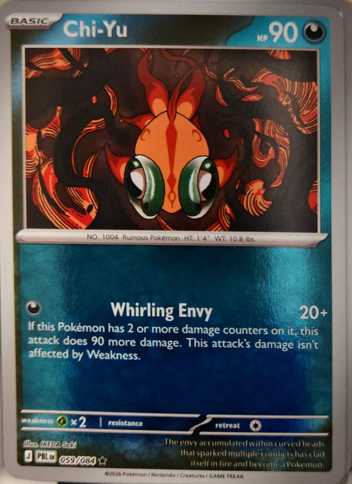 Chi-Yu - 059/084 - Reverse Holo - PITCH BLACK - Pokemon - Rare | AA26-15