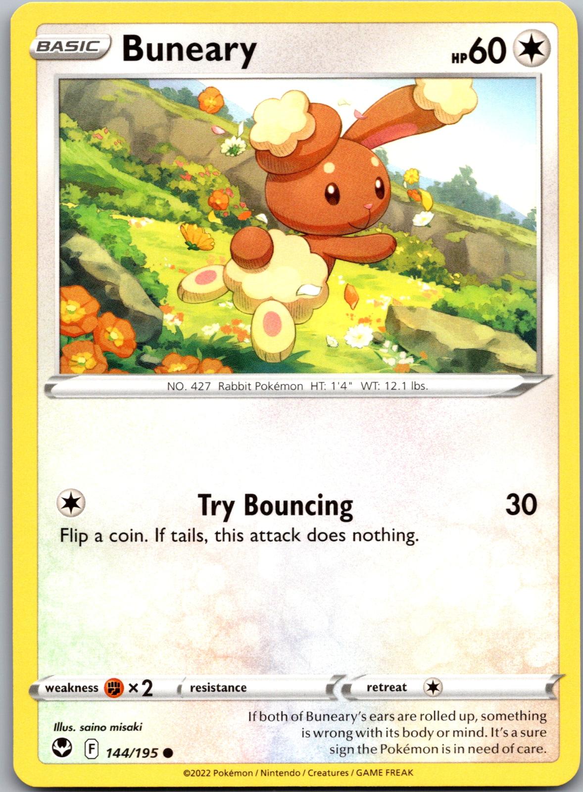 Buneary - 144/195 - - SILVER TEMPEST - Pokemon - Common | AA91-29