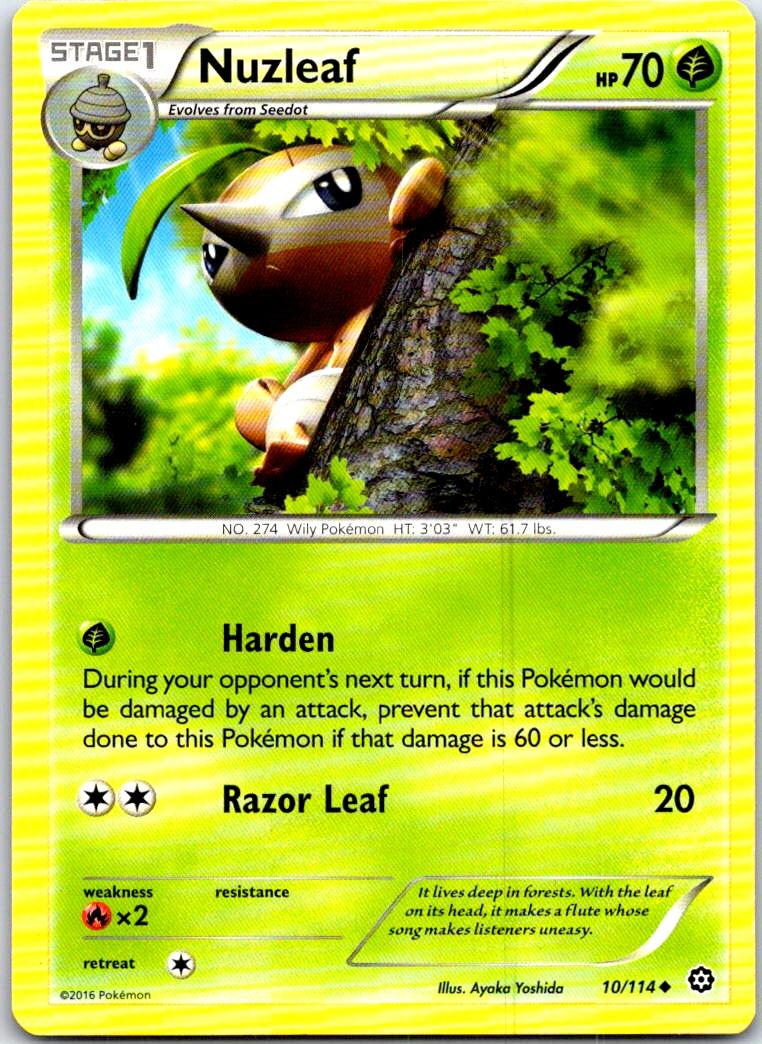 Nuzleaf - 10/114 - - STEAM SIEGE - Pokemon - Uncommon | AB96-18
