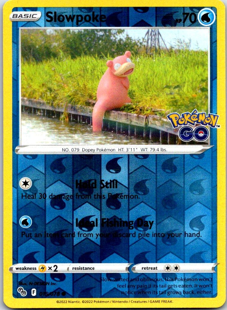 Slowpoke - 019/078 - Reverse Holo - POKEMON GO - Pokemon - Common | AA119-13