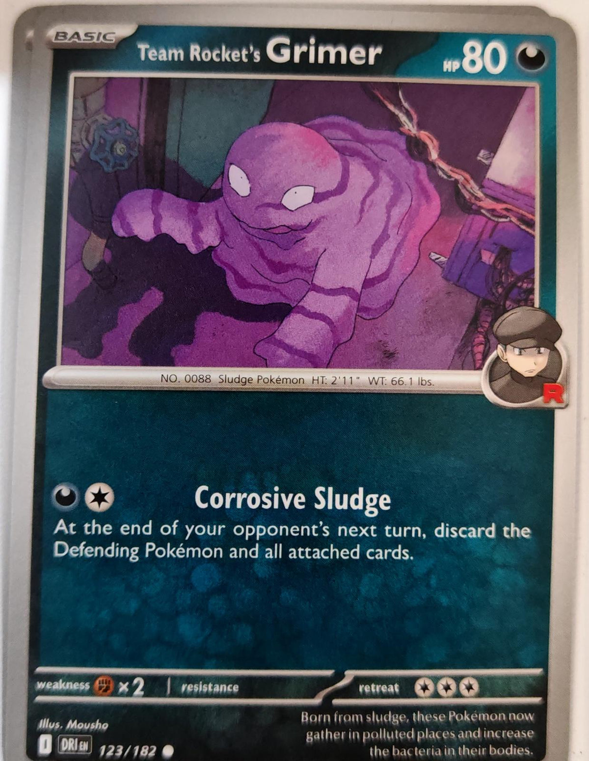 Team Rocket's Grimer - 123/182 - - DESTINED RIVALS - Pokemon - Common | AA07-2