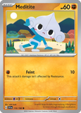 Meditite - 110/198 - Reverse Holo - SCARLET & VIOLET - Pokemon - | AA49-63