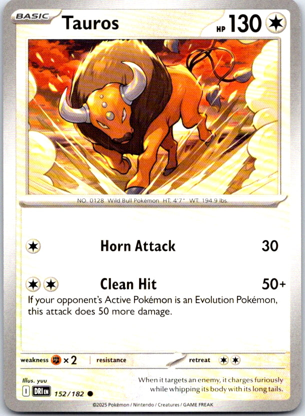 Tauros - 152/182 - - DESTINED RIVALS - Pokemon - Common | AC07-17