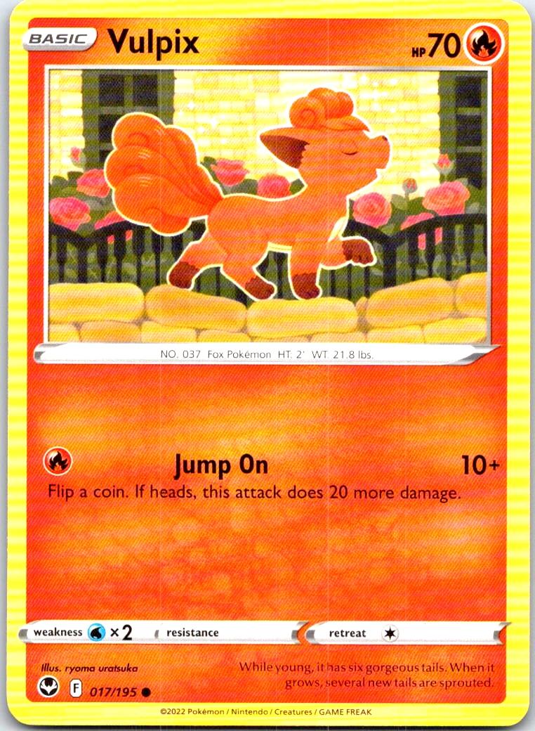 Vulpix - 017/195 - - SILVER TEMPEST - Pokemon - Common | AB90-5