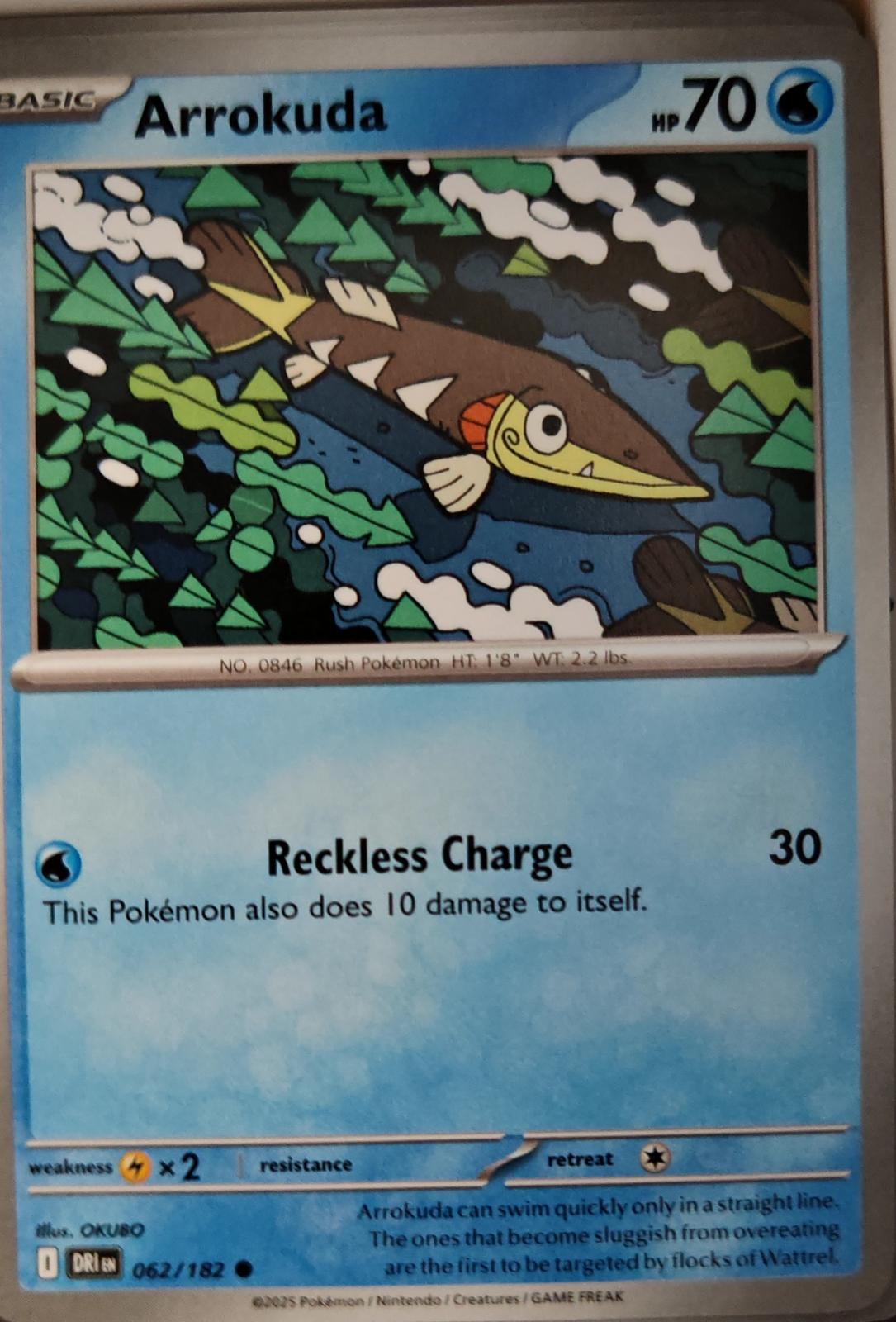 Arrokuda - 062/182 - - DESTINED RIVALS - Pokemon - Common | AA12-28