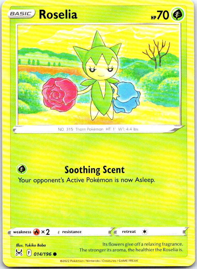 Roselia - 014/196 - - LOST ORIGIN - Pokemon - Common | AB20-17