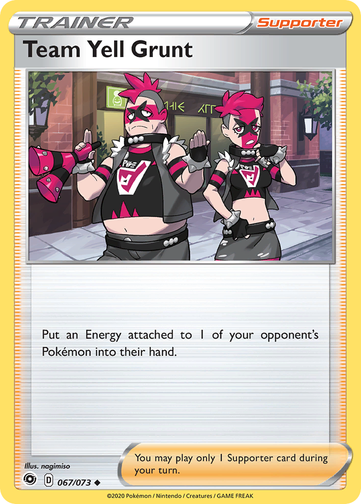 Team Yell Grunt - 067/073 - - CHAMPION'S PATH - Pokemon - Uncommon | AA118-19