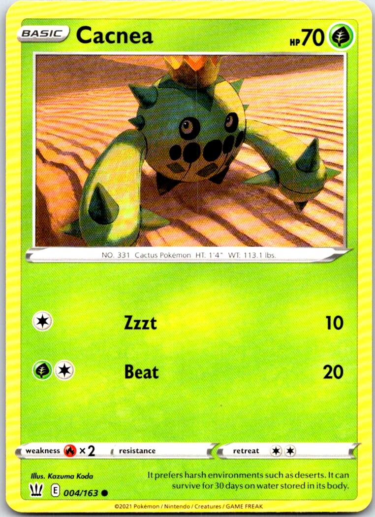 Cacnea - 004/163 - - BATTLE STYLES - Pokemon - Common | AB96-21